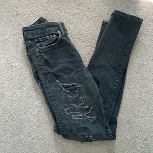AE Dark Wash Skinny Jeans 28x32